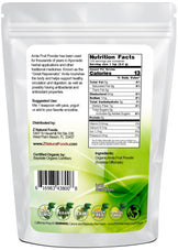 Amla (Amalaki) Fruit Powder - Organic back of the bag image Z Natural Foods 