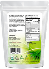 Cacao Paste Wafers - Organic back of the bag image Z Natural Foods 