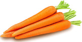 Image of 5 fresh bright orange carrots