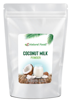 Photo of front of 33 lb bag of Coconut Milk Powder Fruit Powders Z Natural Foods 