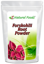 Image of front of 1 lb bag of Forskohlii Root Powder Herb & Root Powders Z Natural Foods 