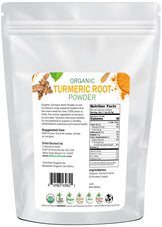 Turmeric Root Powder - Organic back of the bag image 5 lb
