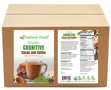 Front and back label image for Cognitive Cacao and Coffee in bulk