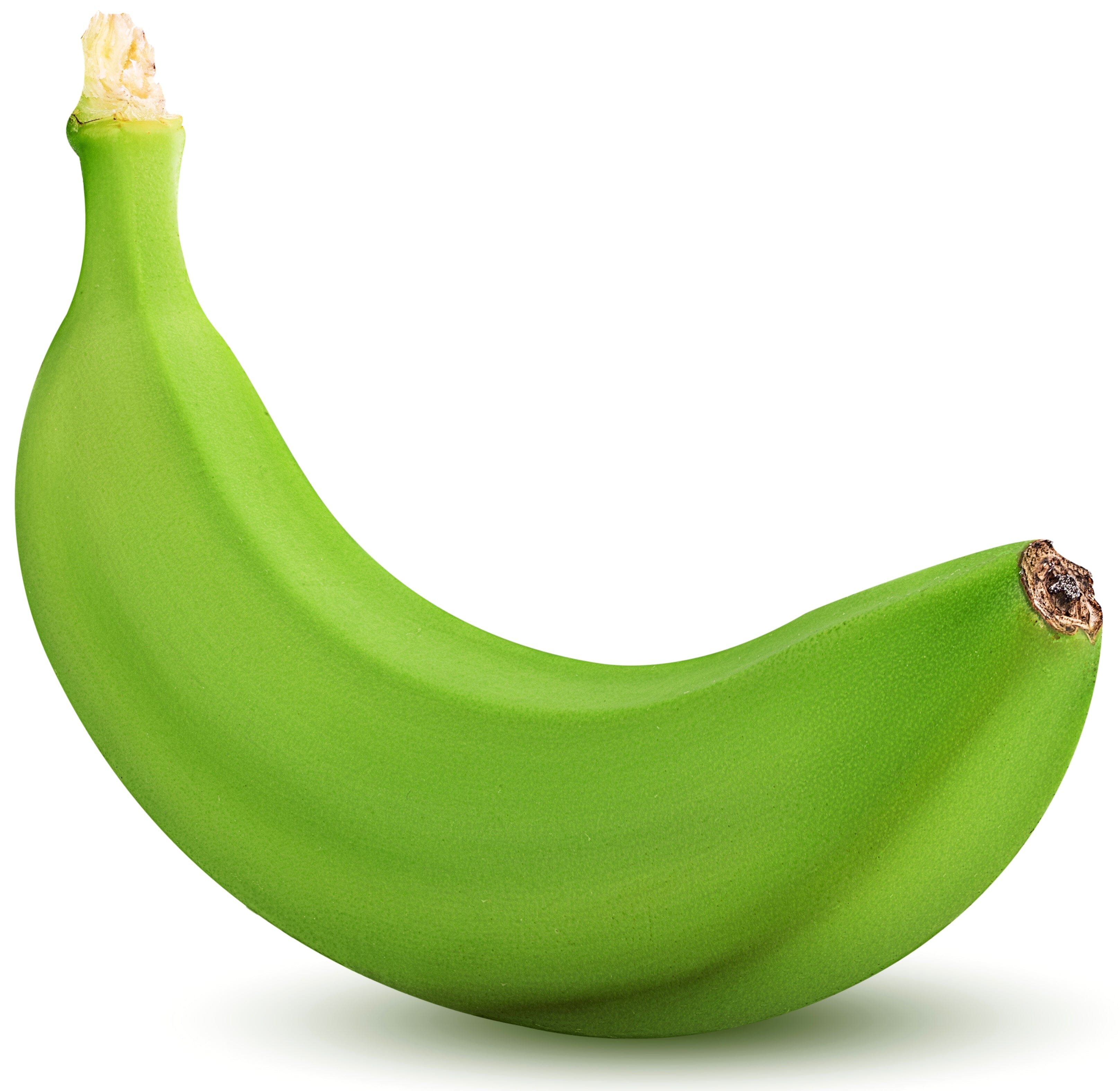 Image of a Green Unripe Banana