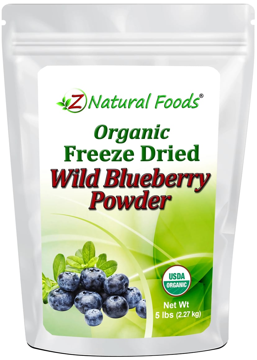 Front of the bag image of Blueberry Powder - Organic Freeze Dried - (Wild) 5 lb