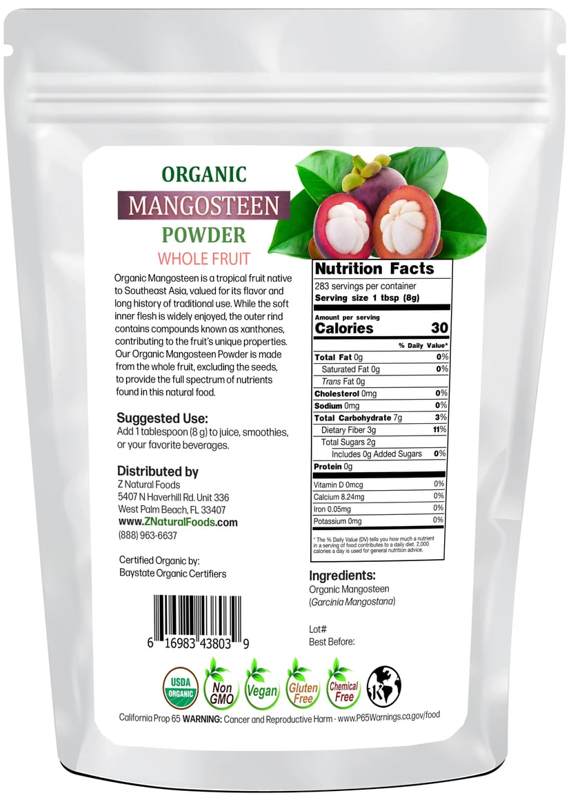 Mangosteen Fruit Powder | Buy Organic Mangosteen Online | Z