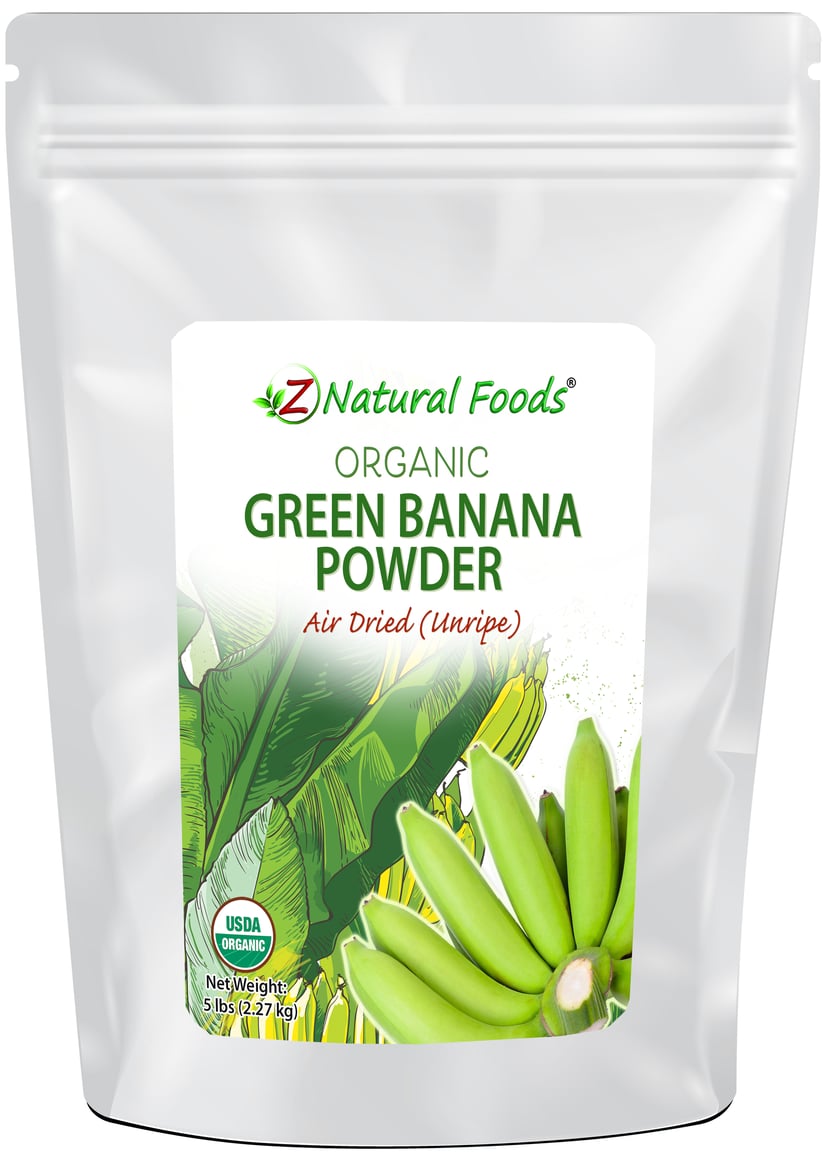Green Banana Powder (Unripe) - Organic front of the bag image 5 lbs
