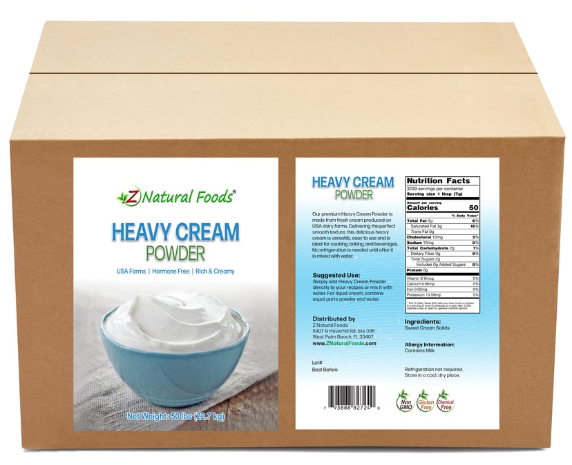 Heavy Cream Powder | Bulk Powdered Cream | Z Natural Foods