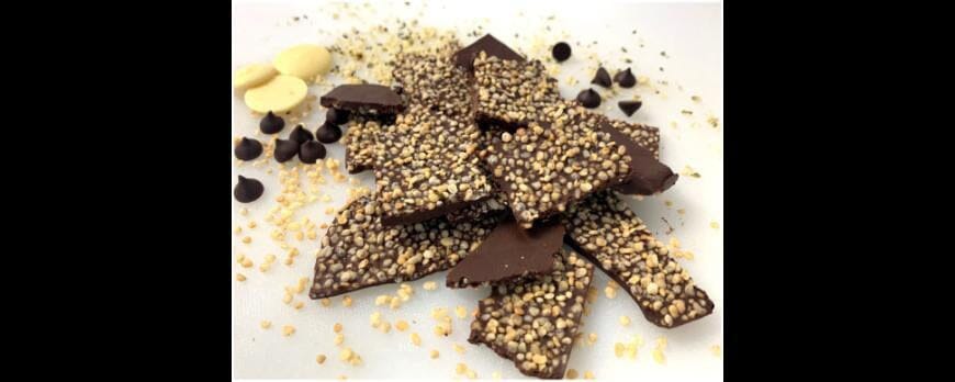 [Recipe] Crunchy Dark Chocolate Crisps (with Quinoa and Hemp Seed)