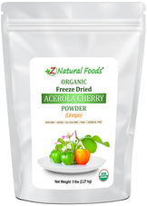 Front bag image of Acerola Cherry Unripe Powder - Organic Freeze Dried from Z Natural Foods 5 lb