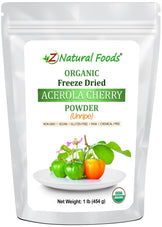 Front bag image of Acerola Cherry Unripe Powder - Organic Freeze Dried from Z Natural Foods 1 lb