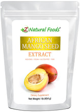 Image of front of 1 lb bag of African Mango Seed Extract Powder 1 lb