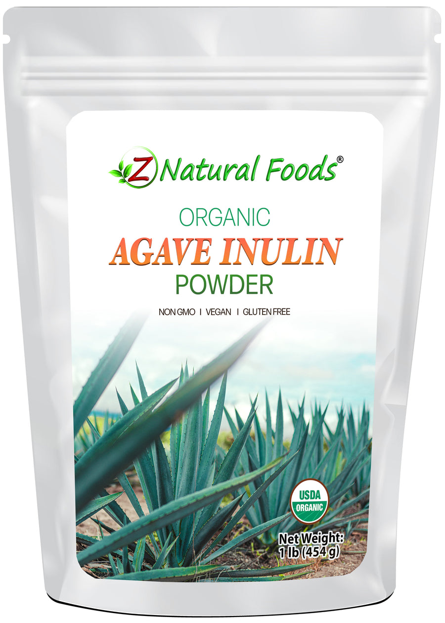 Front bag image of Agave Inulin Powder - Organic Vegetable, Leaf & Grass Powders Z Natural Foods 1 lb 