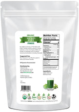 Alfalfa Juice Powder - Organic back of the bag image 5 lb