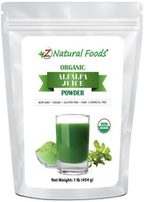 Alfalfa Juice Powder - Organic front of the bag image 1 lb