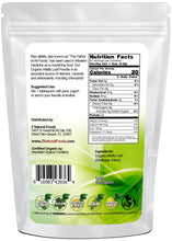Alfalfa Leaf Powder - Organic back of the bag image Z Natural Foods 