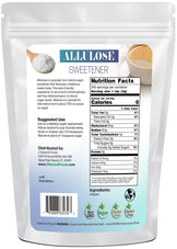 3 lb Allulose Sweetener Z Natural Foods back of the bag image