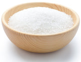 image of Allulose Sweetener Sugar in a wooden bowl