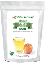 Photo of front of 1 lb bag of Apple Juice Powder - Organic