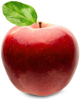 Closeup image of red Apple on white background