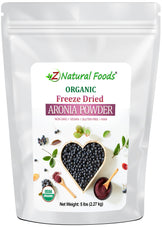 Aronia Powder - Organic Freeze Dried front of bag image 5 lb
