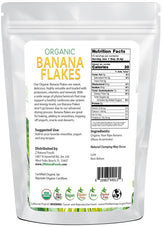 Banana Flakes - Organic back of the bag image 1 lb