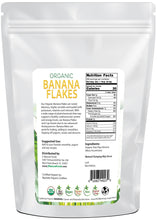 Banana Flakes - Organic back of the bag image 5 lb