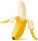 Image of half peeled yellow Banana