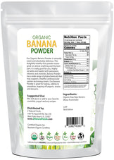 Banana Powder - Organic back of the bag image 1 lb