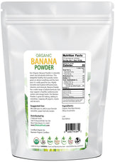 Banana Powder - Organic back of bag image 5 lb