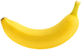 Image of single ripe yellow banana