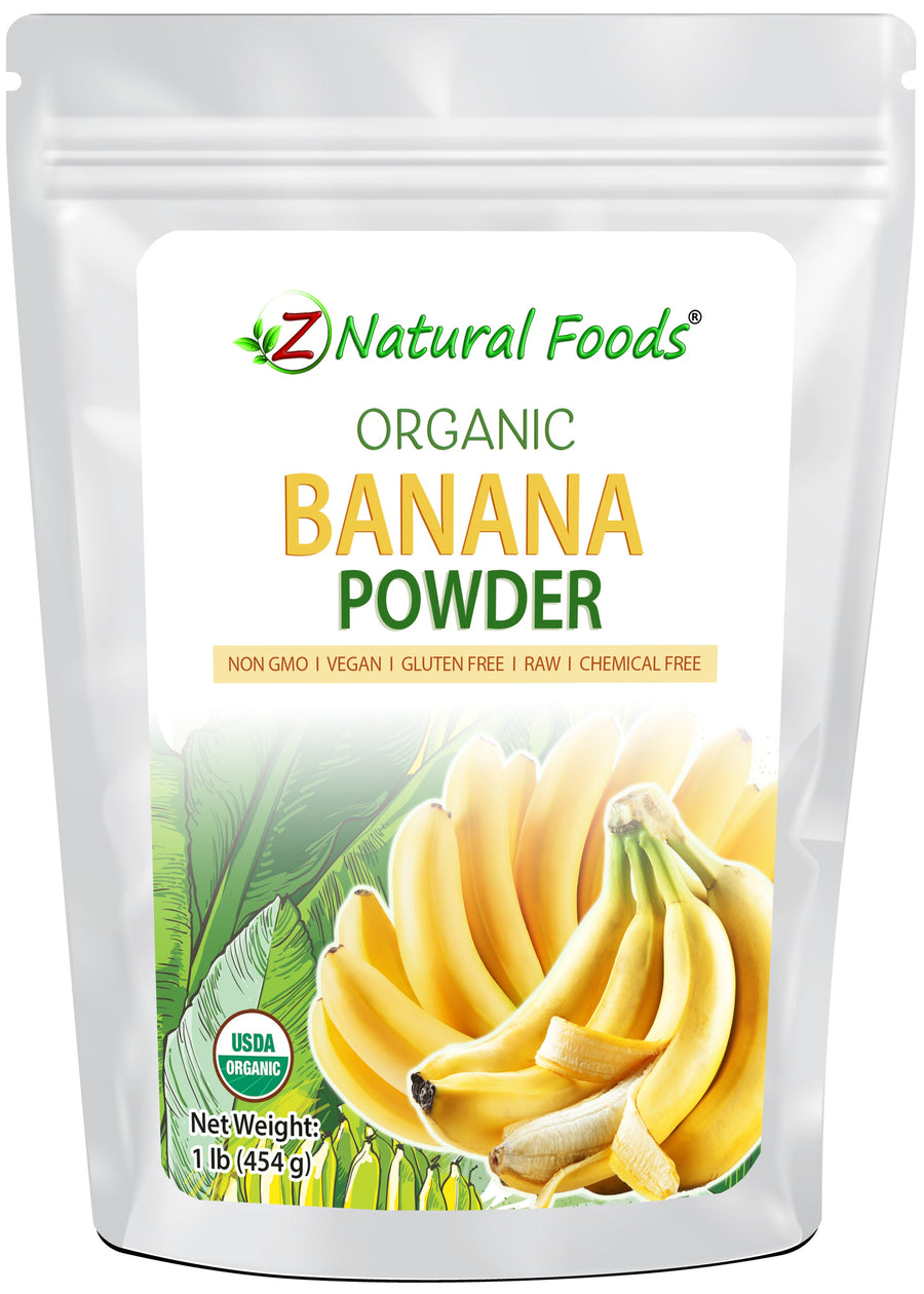 Banana Powder - Organic front of bag image Z Natural Foods 