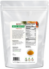 Photo of the back of 1 lb bag of Bone Broth Powder (Bovine) Proteins & Collagens Z Natural Foods 