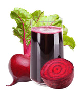 Image of sliced Beets and beet juice in a cup