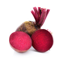 Image of a fresh red Beet Root and one cut in half