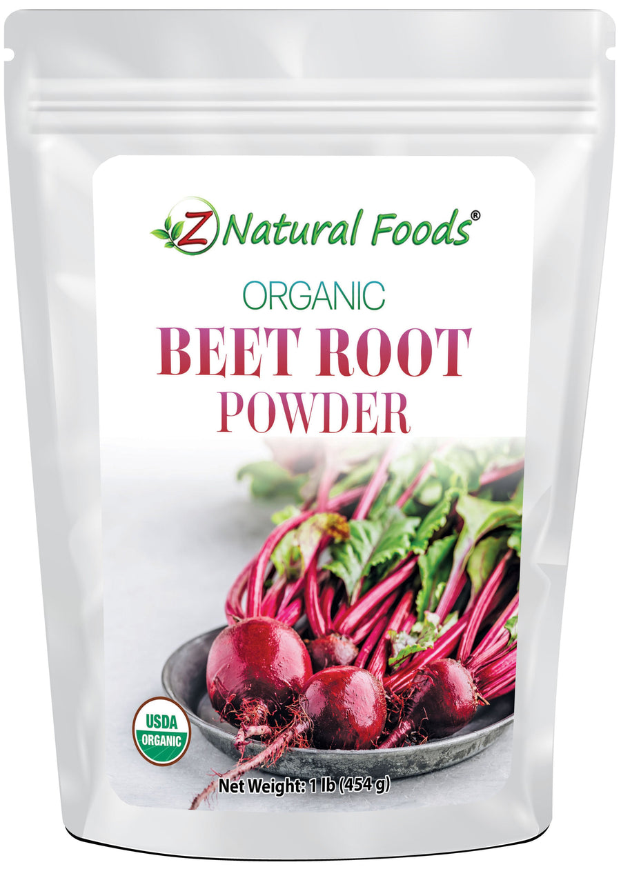 Beet Root Powder - Organic front of the bag image Z Natural Foods 1 lb 