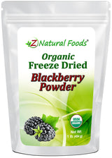 1 lb Blackberry Powder - Organic front of bag image Z Natural Foods 