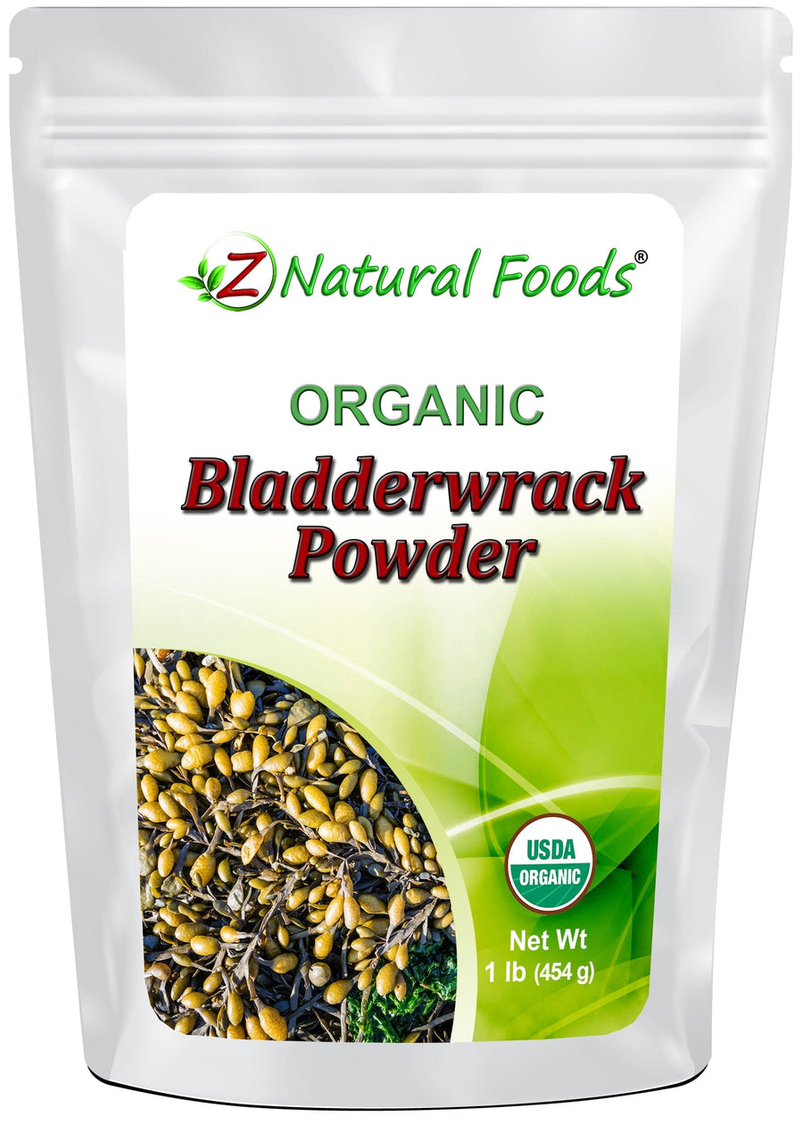Bladderwrack Powder - Organic Algae & Seaweeds Z Natural Foods 1 lb front bag image