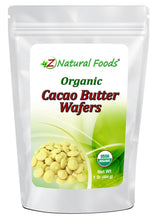 Cacao Butter Wafers - Organic front of the bag image Z Natural Foods 1 lb 