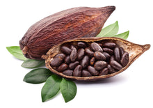 Image of a Cacao Pod full of Cacao beans 