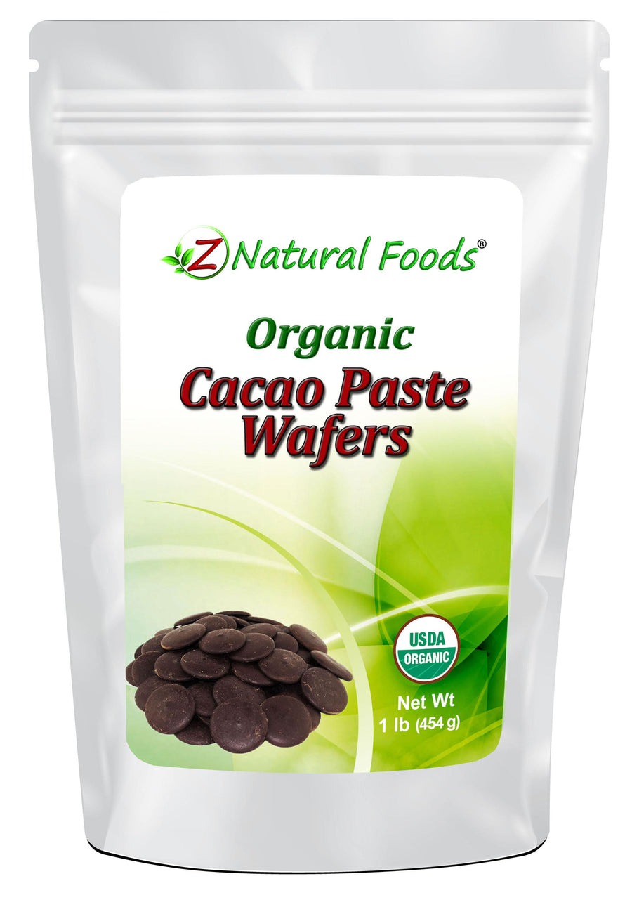Cacao Paste Wafers - Organic front of the bag image Z Natural Foods 1 lb 