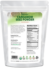 Back bag image of Cardamom Seed Powder - Organic from Z Natural Foods 