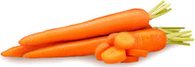 Image of 3 fresh bright orange carrot and slices