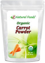 Carrot Powder - Organic front of the bag image Z Natural Foods 1 lb 
