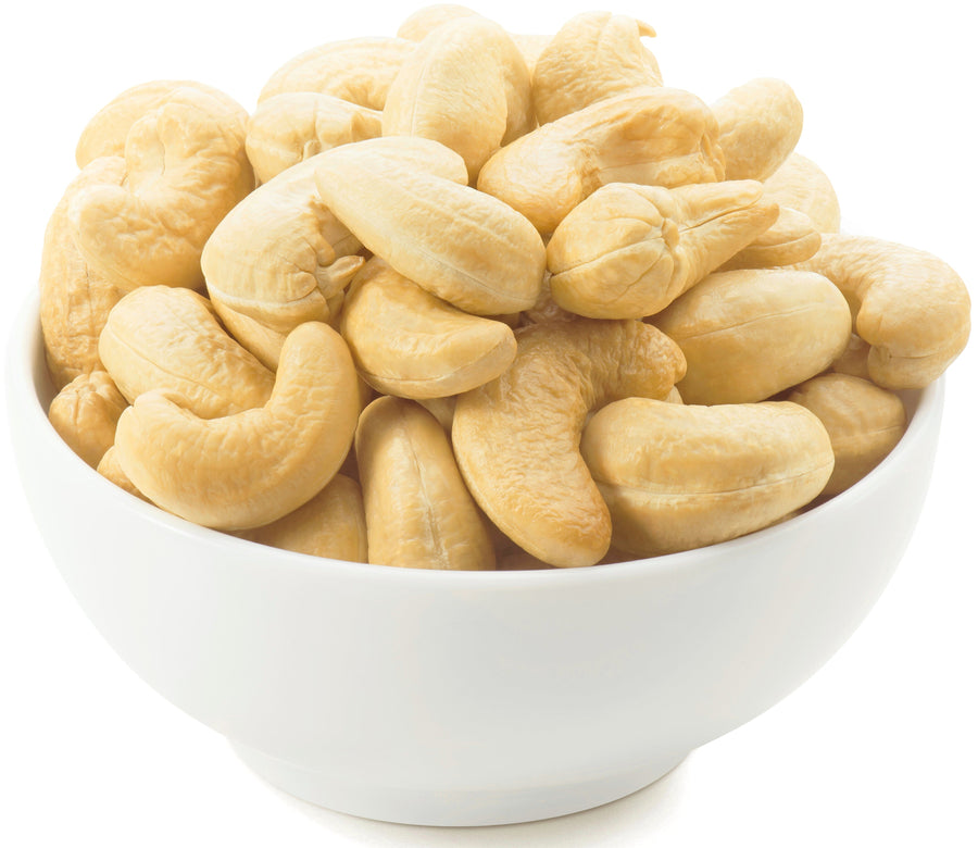Image of cashews in a white bowl