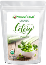Image of front of 1 lb bag of Celery Powder - Organic front of the bag image