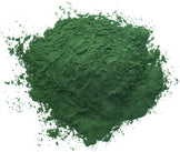 Image of top view chlorella powder in a pile