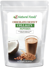 Front bag image of Chocolate Coconut Collagen Peptides Protein Powder from Z Natural Foods