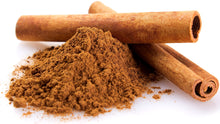 Image of 2 cassia Cinnamon sticks and powder