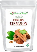 Photo of front of 1 lb bag of Cinnamon Powder (Ceylon) - Organic
